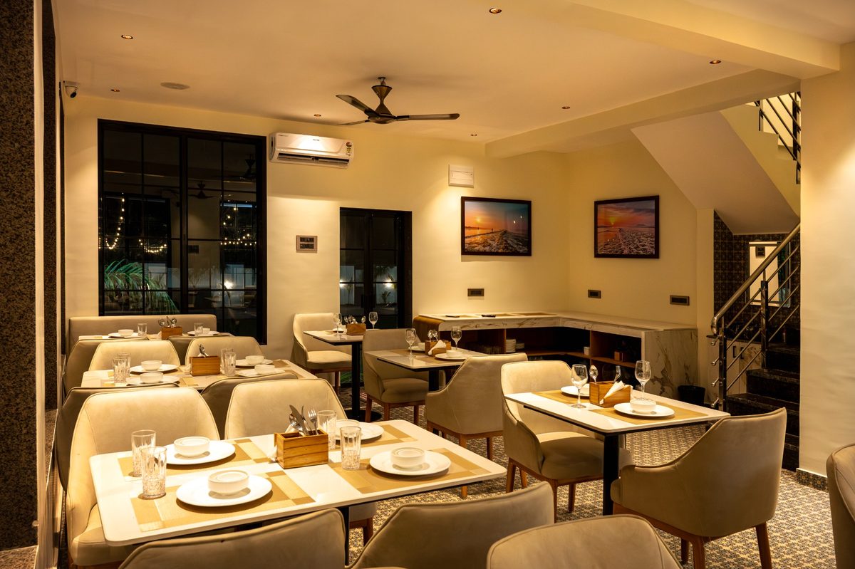 Restaurant ambience at Barefoot Bliss Resort, Revdanda