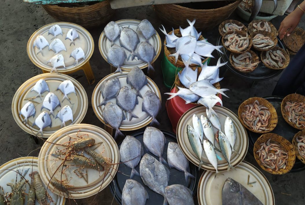 Local seafood market and coastal culture in Revdanda